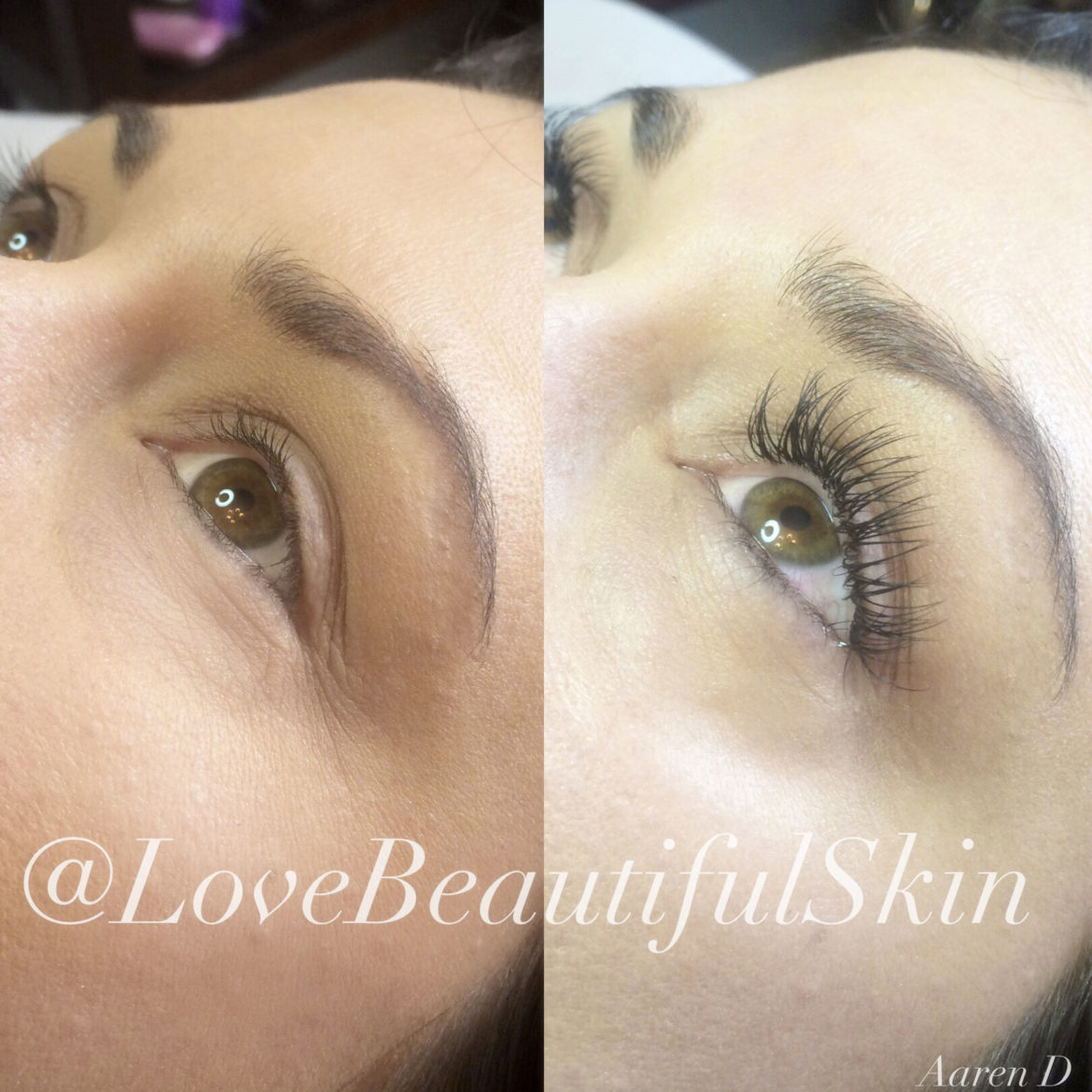 Eyelash extensions Love Beautiful Skin serving Akron, Canton, Cleveland, & Columbus, Ohio